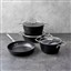 HİSAR LORENA 7 PARÇA TİTANYUM TENCERE SETİ 18020 resmi
