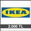 IKEA MAĞAZA HEDİYE ÇEKİ (2000 TL)-DİJİTAL resmi