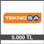 TEKNOSA HEDİYE ÇEKİ (5000 TL)-DİJİTAL resmi